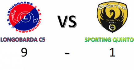6a AMICHEVOLE: LONGOBARDA C5 9 - SPORTING QUINTO 1